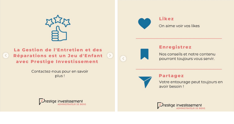 Instagram Prestige Investissement Entretien et reperation